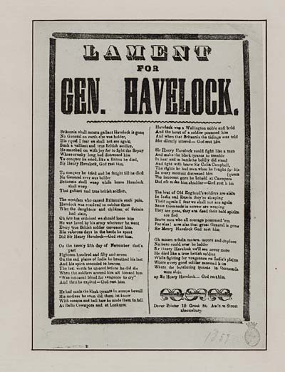 (15) Lament for Gen Havelock