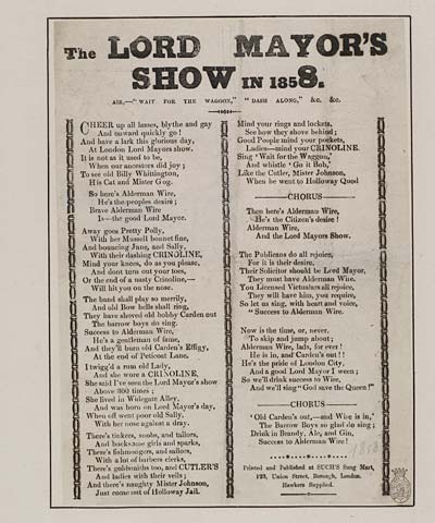 (9) Lord Mayor's show in 1858