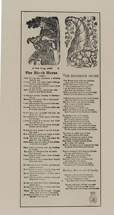 (21) New song called the Black Horse