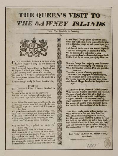 (27) Queen's visit to the Sawney Islands