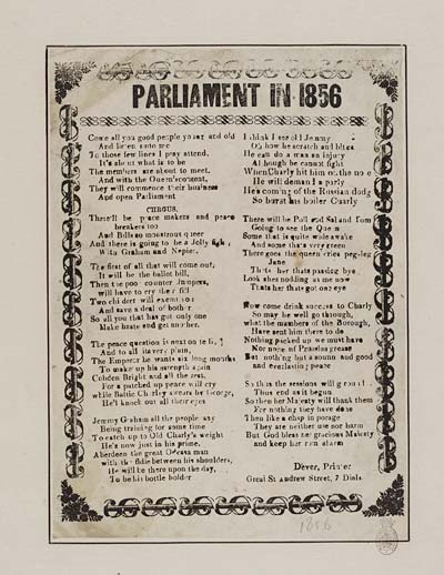 (34) Parliament in 1856