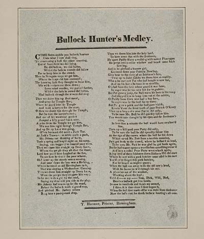 (32) Bullock hunter's medley