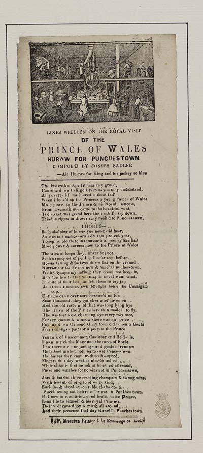 (37) Lines written on the royal visit of the Prince of Wales