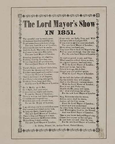 (34) Lord Mayor's show in 1851