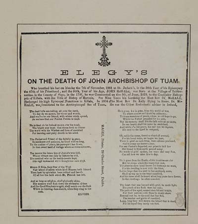 (19) Elegy's on the death of John Archbishop of Tuam