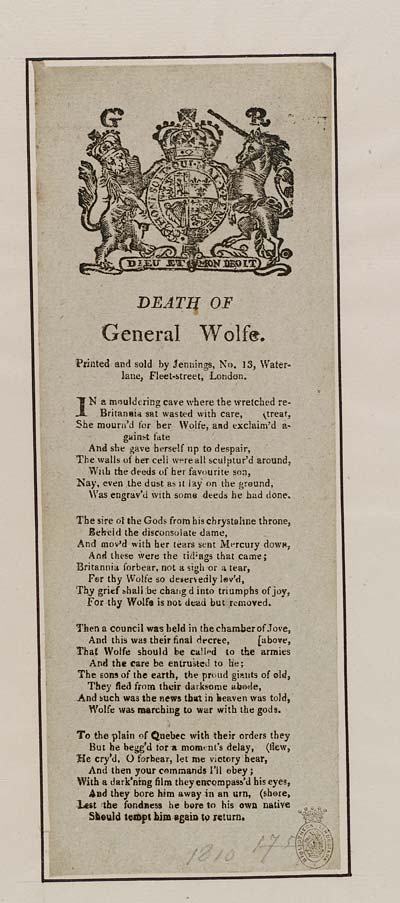 (33) Death of General Wolfe