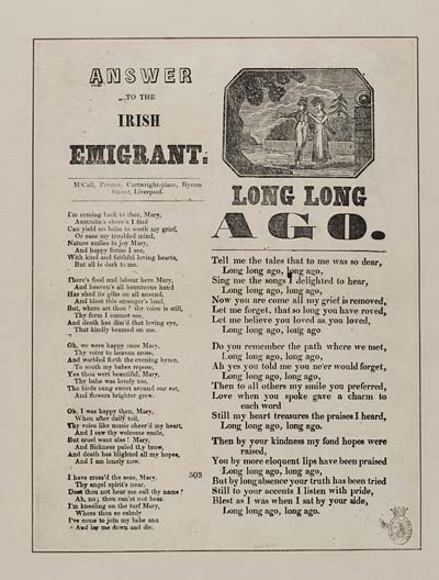 (31) Answer to the Irish emigrant