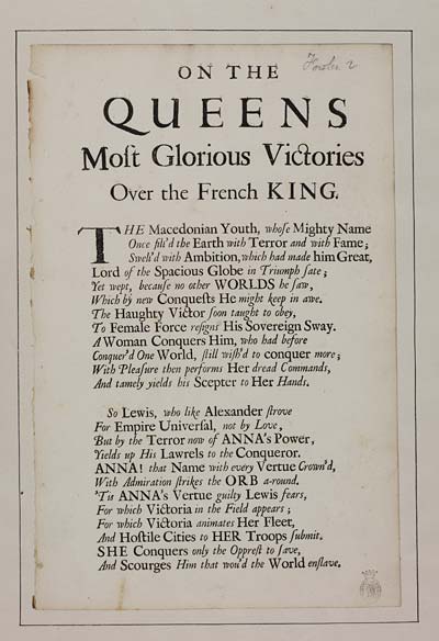 (2) [Page 2] - On the Queens most glorious victories over the French king