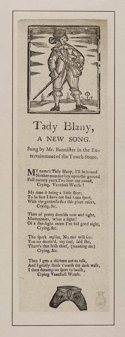 (22) Tady Blany, a new song