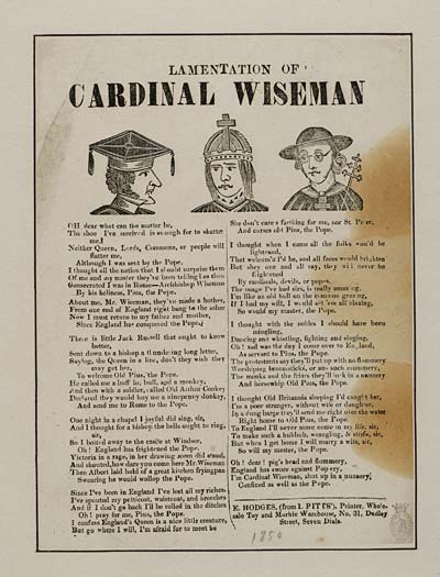 (45) Lamentation of Cardinal Wiseman