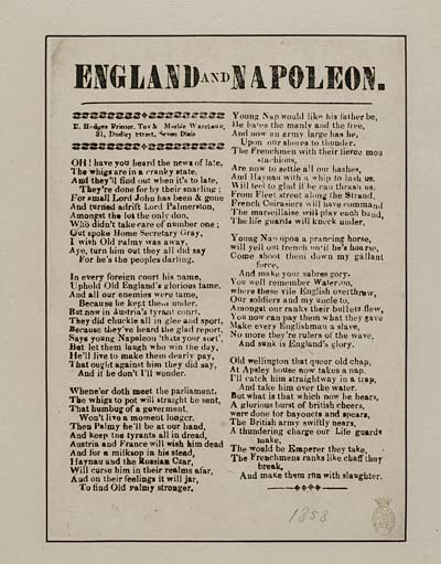 (38) England and Napoleon