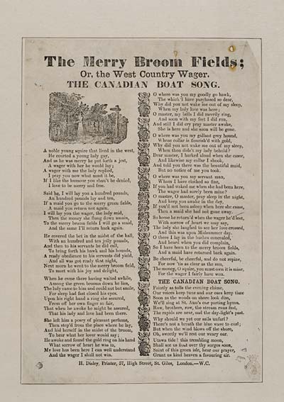 (13) Merry broom fields; or, The west country wager