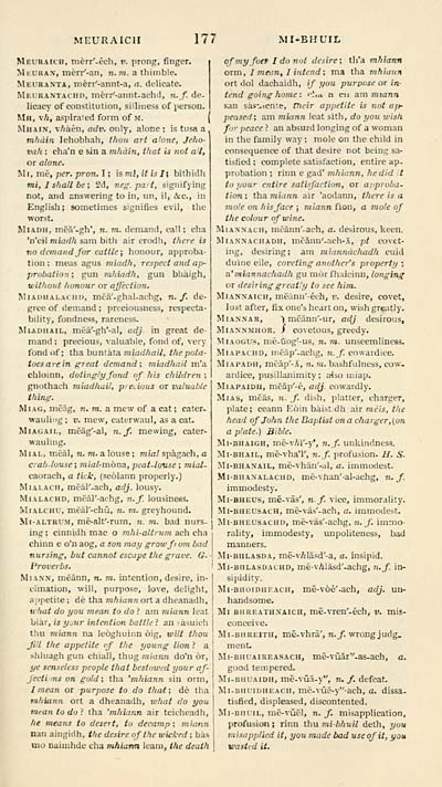 241 Blair Collection Pronouncing Gaelic Dictionary Early Gaelic Book Collections National Library Of Scotland