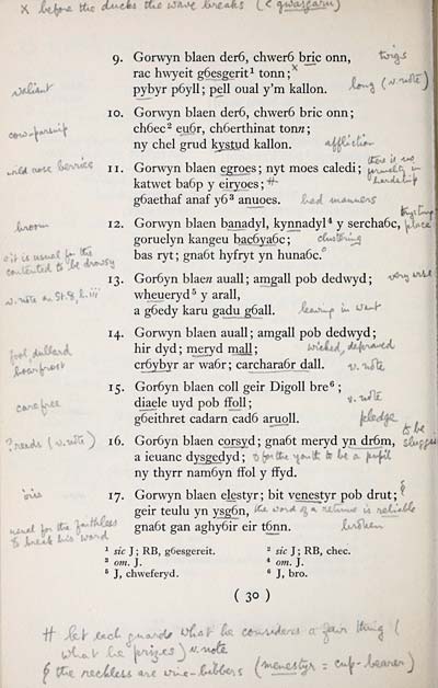 46 Matheson Collection Early Welsh Gnomic Poems Early Gaelic Book Collections National Library Of Scotland