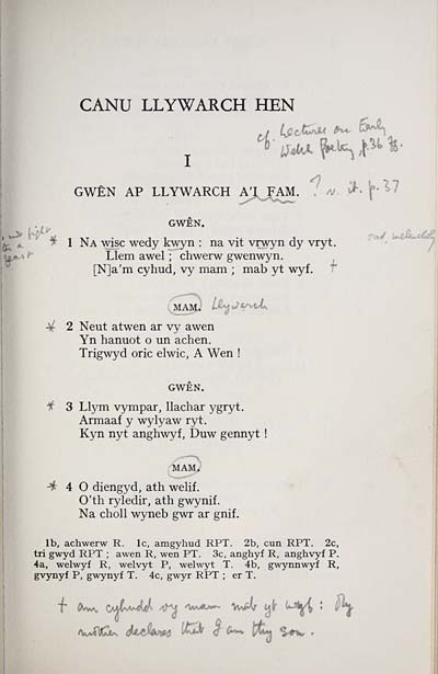 97 Matheson Collection Canu Llywarch Hen Early Gaelic Book Collections National Library Of Scotland