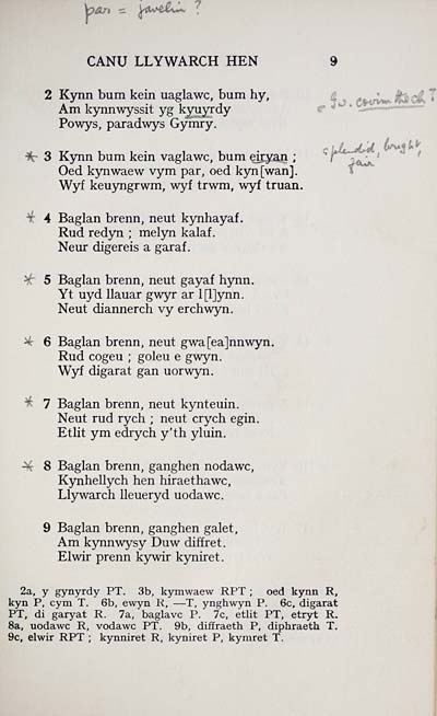 105 Matheson Collection Canu Llywarch Hen Early Gaelic Book Collections National Library Of Scotland