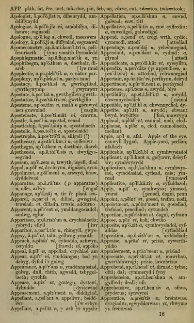 40 J F Campbell Collection English Welsh Pronouncing Dictionary With Preliminary Observations On The Elementary Sounds Of The English Language A Copious Vocabulary Of The Roots Of English Words And A