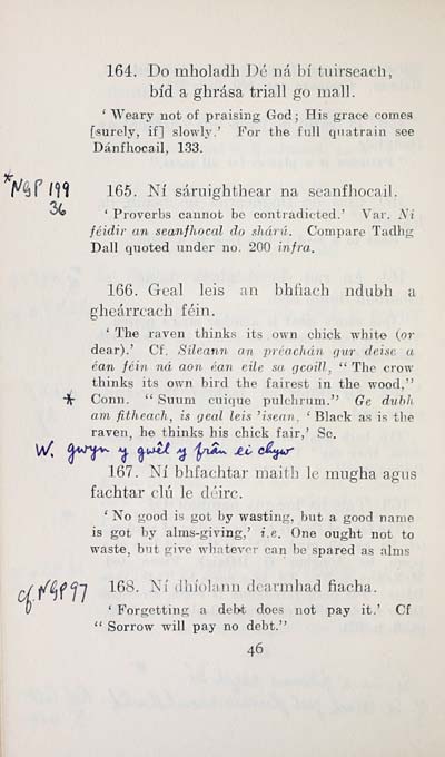 58 Matheson Collection Miscellany Of Irish Proverbs Early Gaelic Book Collections National Library Of Scotland