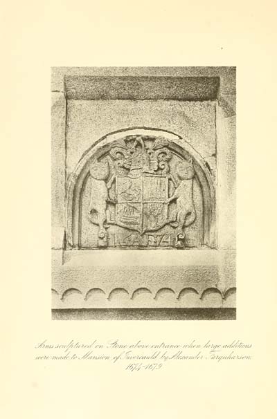 (42) Illustrated plate - Arms on stone over entrance
