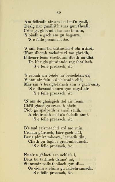 51 Hew Morrison Collection Filidh Gaidhealach Or The Highland Minstrel Early Gaelic Book Collections National Library Of Scotland