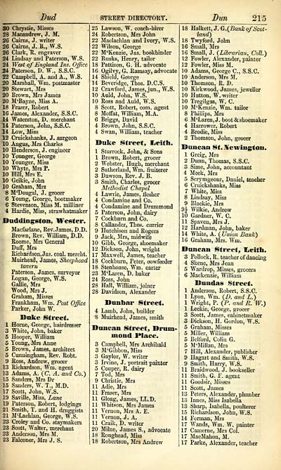 225 Towns Edinburgh 1846 1975 Post Office Edinburgh and