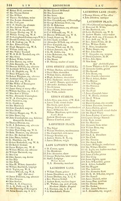 164 Towns Edinburgh 1805 14 Post Office Annual Directory 15 16 Scottish Directories National Library Of Scotland