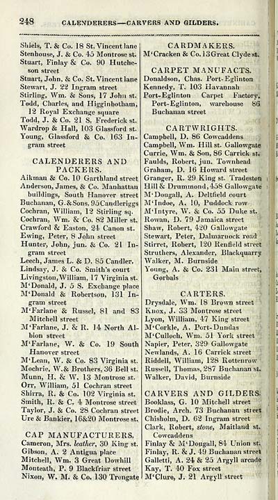 266 Towns Glasgow 1828 1912 Post Office annual Glasgow