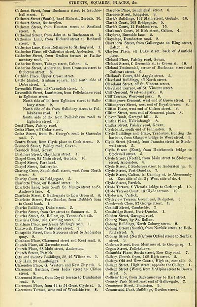 78 Towns Glasgow 1828 1912 Post Office annual Glasgow