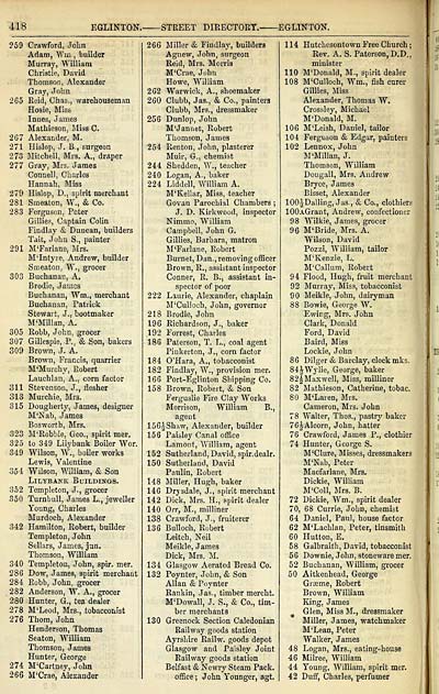 450 Towns Glasgow 1828 1912 Post Office annual Glasgow