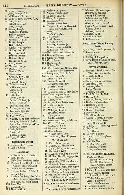 634 Towns Glasgow 1828 1912 Post Office annual Glasgow