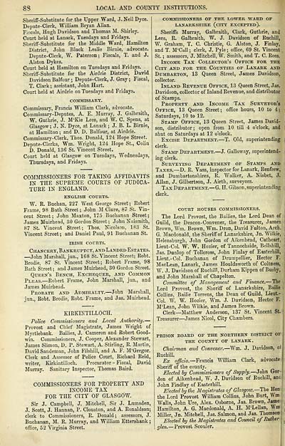 1056 Towns Glasgow 1828 1912 Post Office annual Glasgow