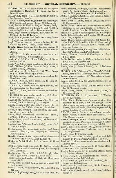 172 Towns Glasgow 1828 1912 Post Office annual Glasgow