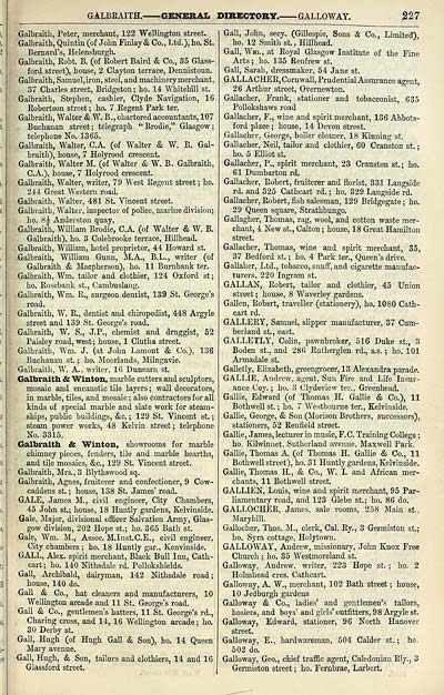 279 Towns Glasgow 1828 1912 Post Office annual Glasgow