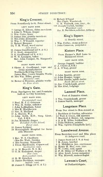 562 Towns Aberdeen 1858 1912 Post Office Aberdeen Directory 1902 1903 Scottish Directories National Library Of Scotland