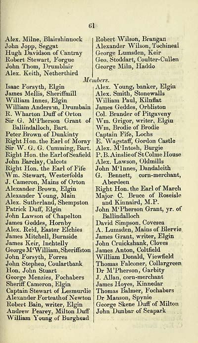 69 Counties Moray Elgin and Nairn Shires 1844 1847 1850