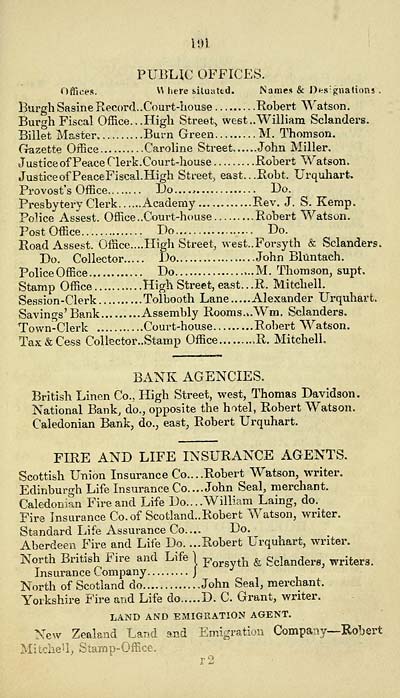 199) - Counties &gt; Moray (Elgin) and Nairn Shires &gt; 1844; 1847 