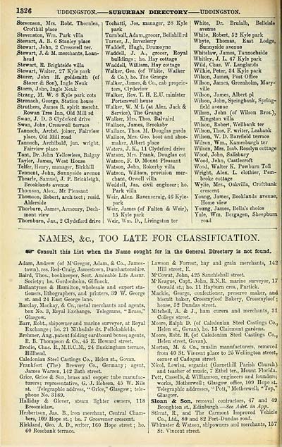 1358 Towns Glasgow 1828 1912 Post Office annual Glasgow