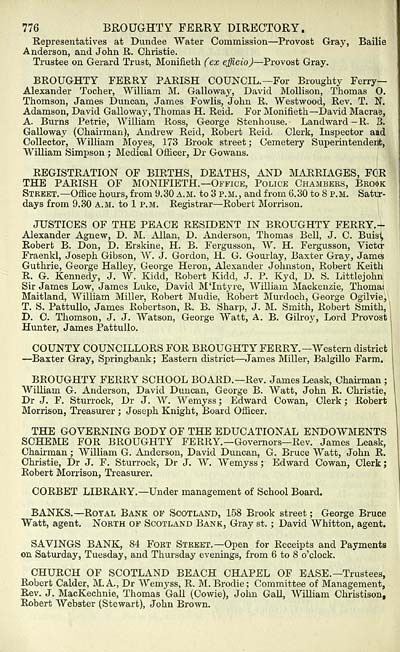 804 Towns Dundee 1809 1912 Dundee directory 1902 1903