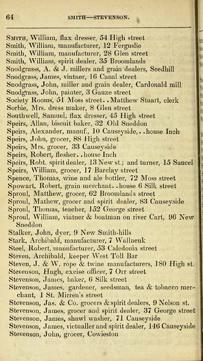 68 Counties Renfrewshire 1829 1842 Fowler S Commercial