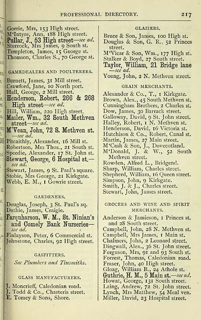 229 Towns Perth 1845 15 Post Office Perth Directory 14 15 Scottish Directories National Library Of Scotland