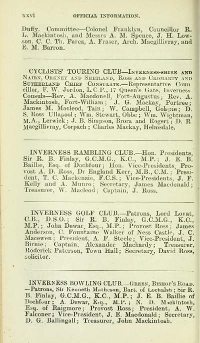 42 Towns Inverness 19 1912 Inverness Burgh Directory 1905 1906 Scottish Directories National Library Of Scotland