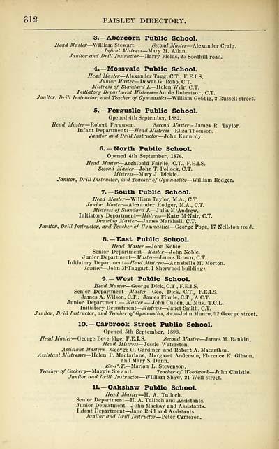 320 Towns Paisley 1884 1912 Paisley directory and general