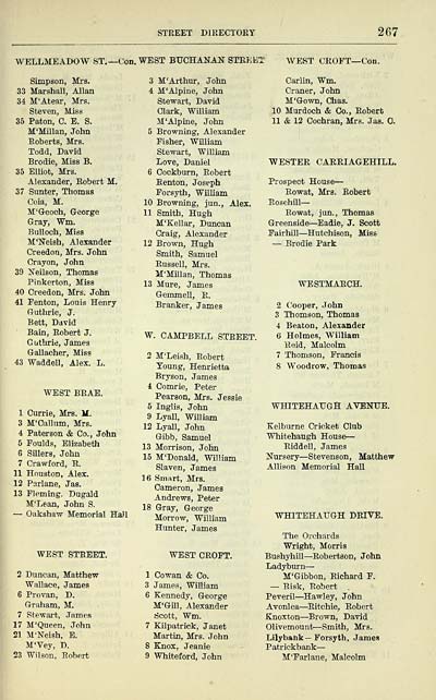 275 Towns Paisley 1884 1912 Paisley directory and general