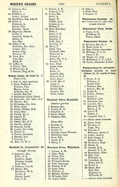 1056 Towns Glasgow 18 1912 Post Office Annual Glasgow Directory 1908 1909 Scottish Directories National Library Of Scotland
