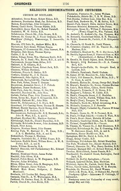 1756 Towns Glasgow 1828 1912 Post Office annual Glasgow