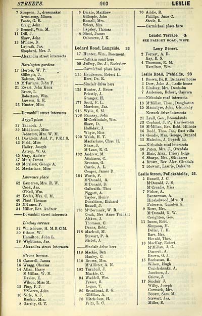 919 Towns Glasgow 18 1912 Post Office Annual Glasgow Directory 1911 1912 Scottish Directories National Library Of Scotland