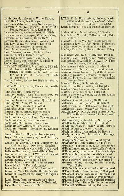 10) - Towns > Dalkeith > 1887-1891, 1894 - Carment's … directory for  Dalkeith and district > 1890 - Scottish Directories - National Library of  Scotland