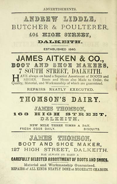 10) - Towns > Dalkeith > 1887-1891, 1894 - Carment's … directory for  Dalkeith and district > 1890 - Scottish Directories - National Library of  Scotland