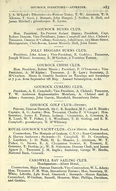 651 Towns Greenock 1847 1912 Post Office Greenock Directory 1911 1912 Scottish Directories National Library Of Scotland