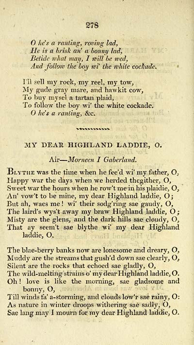 (300) Page 278 - My dear Highland laddie, o